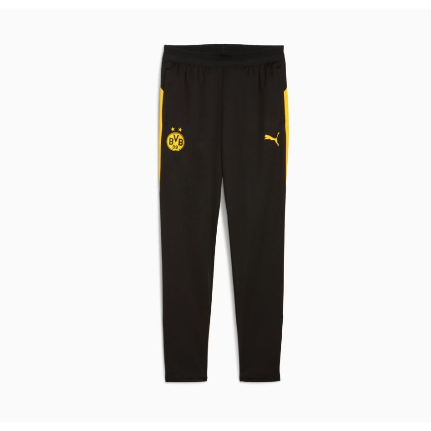Dortmund Training Trousers - PUMA Black/Faster Yellow Kids-SoccerKits Hub | Buy Soccer Jerseys Online